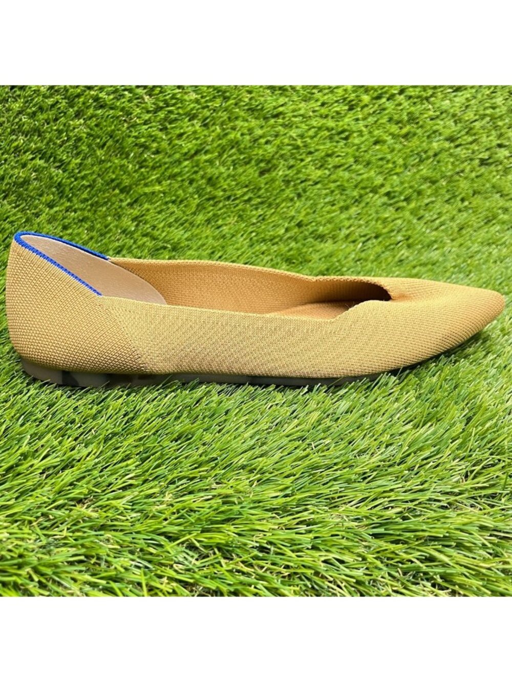 Rothy's The Point Womens Size 9.5 Mustard Casual Classic Slip On Ballet Flats